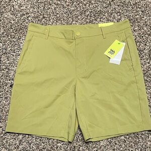All in Motion Men's Light Green Flat Front Shorts
